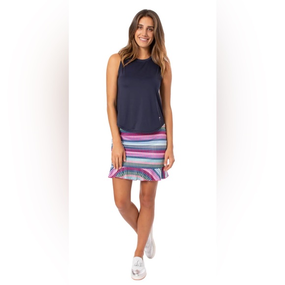 Golfini PULL-ON RUFFLE STRETCH SKORT 18" | TUTTI FRUTTI - Picture 4 of 10